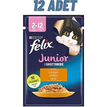 Felix Tavuklu Yavru Kedi Yaş Maması 85 Gr x 12 Adet