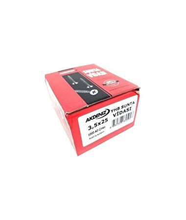 Akdeniz Sunta Vidası 3.5X25 Sunta Vidası-2,5cm VIDA-1000 Adet