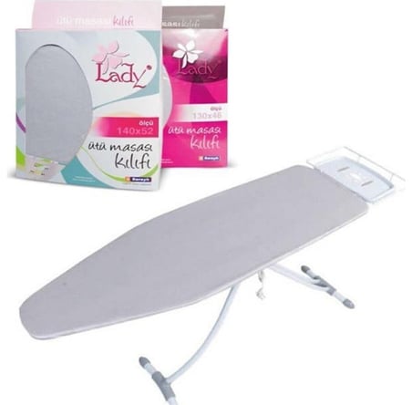 SARAYLI Lady Keçeli Ütü Masası Bezi - Kılıfı 140X52 By Saraylı Dayanıklı Yüksek Buhar Geçirgenliği Ö