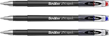 Scrikss Speed Gel Tükenmez Kalem 0.5 3 Lü Set(Siyah-Mavi-Kırmızı)