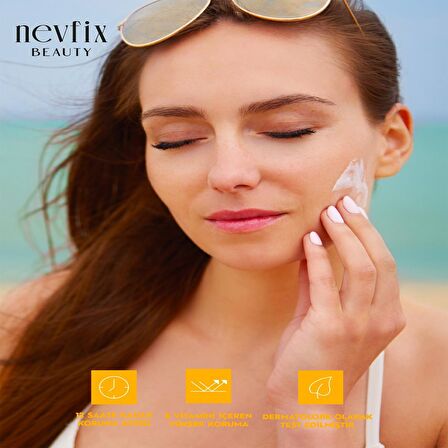 Nevfix Beauty 100 ml 50 Spf (Faktör) Güneş Losyonu E Vitaminli