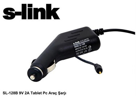 S-link SL-128B 9V 2A Tablet Pc Araç Şarjı