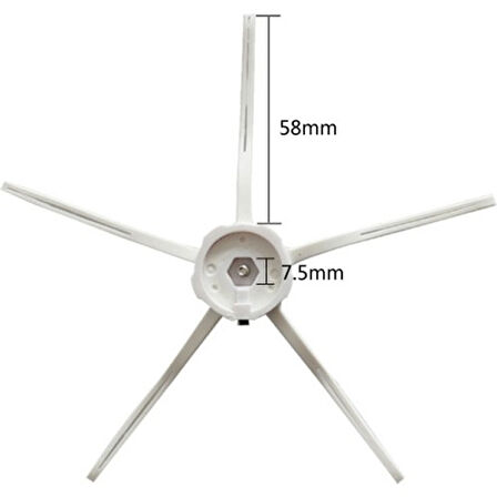 Robotcum Roborock S50/S55 Uyumlu 2'li Yan Fırça