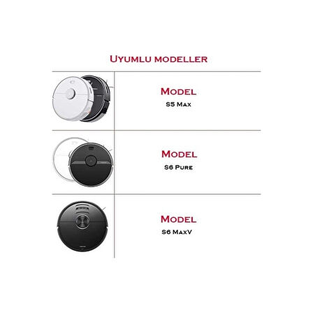 Robotcum Roborock S50/S55 Uyumlu 2'li Yan Fırça