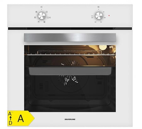Silverline BO65E1W01-CS5349W01-3481 Flam BeyazCam Ankastre Set