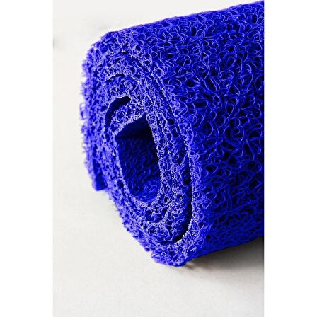 Abk Kıvırcık Mavi Paspas 100 cm x 1300 cm Kaymaz Yolluk Kaydırmaz Halı