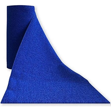 Abk Kıvırcık Mavi Paspas 100 cm x 1300 cm Kaymaz Yolluk Kaydırmaz Halı