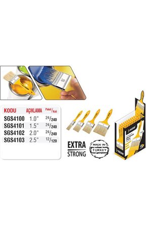 SGS  Kestirme Fırça Profesyonel Plastik Sap No:3 ( SGS4102 ) 2.0"