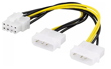 8 PİN POWER KABLO 15CM 2Lİ 8 PİN+4 PİN ANAKART GÜÇ KABLO