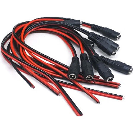 HADRON DİŞİ POWER JACK 25 CM 5,5X2,5MM DC JACK DC KABLO HDX5528 50 ADET