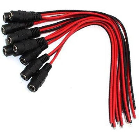 HADRON DİŞİ POWER JACK 25 CM 5,5X2,5MM DC JACK DC KABLO HDX5528 50 ADET