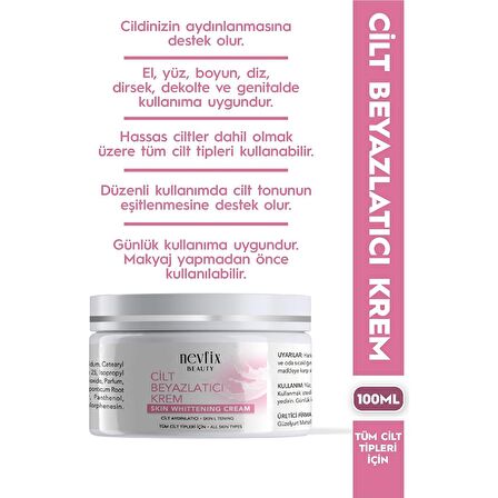 Nevfix Beauty Cilt Beyazlatıcı ve Aydınlatıcı 100 ml Krem