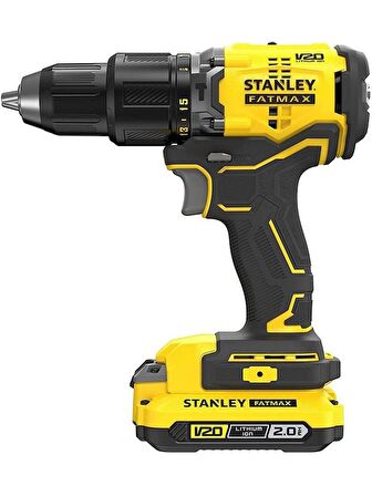 Stanley SBD715D2K 18V 2.0AH V20 Li-Ion Çift Akülü Kömürsüz Darbeli Matkap ve Vidalama