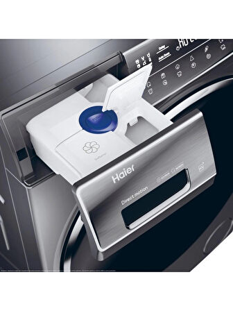 Haier HW100GBD14979SUS 10 kg Wi-Fi + Bluetooth Bağlantılı 1400 Devir Çamaşır Makinesi