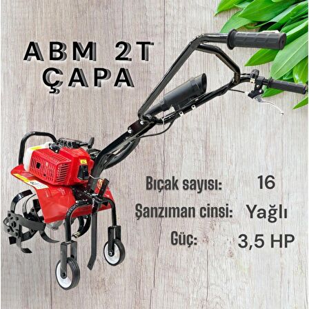 Abm Benzinli Mini Çapalama Makinesi 2 Zamanlı