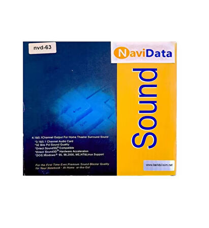Navidata Nvd-63 4.1 Kanal Pcı Ses Kartı (WİNDOWS10 VE 32 BİT ÜZERİ ÇALIŞMAZ)