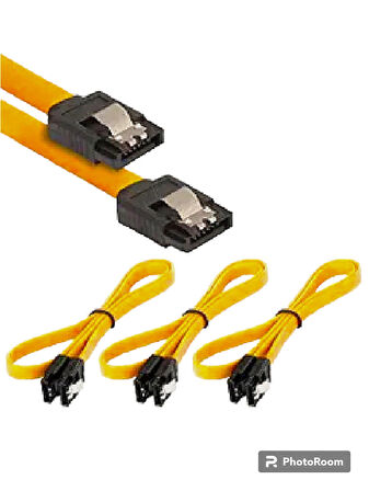 Navidata 100 Adet Klipsli Sata Kablo Kilitli Sata Data Kablo 50CM