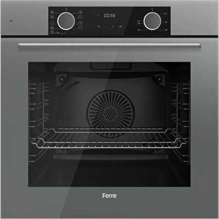 Ferre Fryart Gri Set (D082 Gri Davlumbaz -CS208 Gri Ocak- XE63CPR Fryart Gri Fırın)