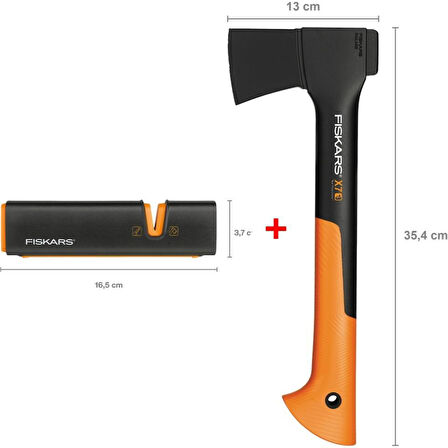 Fiskars Parçalama Baltası Xs-X7 + Balta ve Bıçak Bileyici