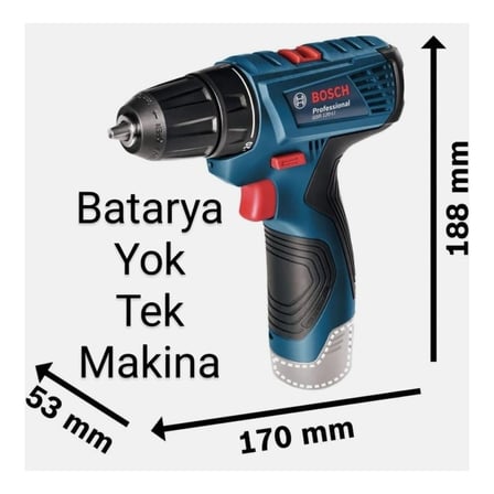 Bosch PRofessional Gsr 120 Li Solo -(Dikkat ! Çanta, Batarya ve Şarj Aleti Yoktur.)
