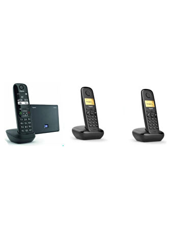 Gigaset AS690 Ip 3 Dahili Dect Telsiz Kablosuz Telefon Santrali