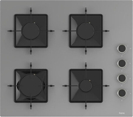 Ferre Fryart Ss Serisi Gri Set (SS208 + XE63CPR +D079 ) - Kare Emaye Izgara