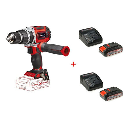 Einhell Tp-Cd 18/60 Li-I Bl Solo Akülü Darbeli Vidalama + 2 x 2.5 Ah Starter Kit Akü