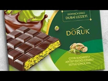 DORUK  Dubai Lezzeti Çikolata 90 gr x 7 Adet