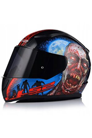 Rapıd 2 Zombıe Fullface Motosiklet Kaskı Siyah Camlı