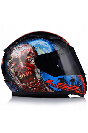 Rapıd 2 Zombıe Fullface Motosiklet Kaskı Siyah Camlı