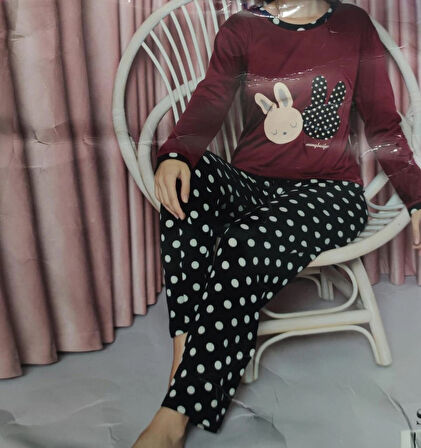 Tekten 3300 Uzun Kollu Kadın Pijama Takımı