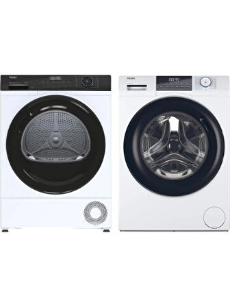 Haier HW100-BP14929A-S Çamaşır MAKINESI-HD100-A2939E-TR 10 kg Wi-Fi + Bluetooth Bağlantılı Isı Pompalı Kurutma Makinesi 10 kg