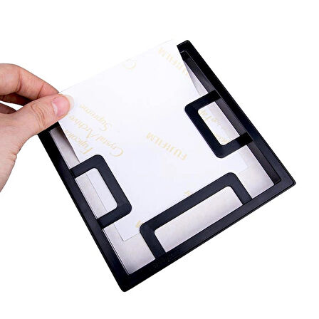 Nobbystar Yapışkanlı Sök-Tak Paspartulu Siyah14x14cm POLA Kare Fotoğraf Çerçevesi - 9'lu Paket
