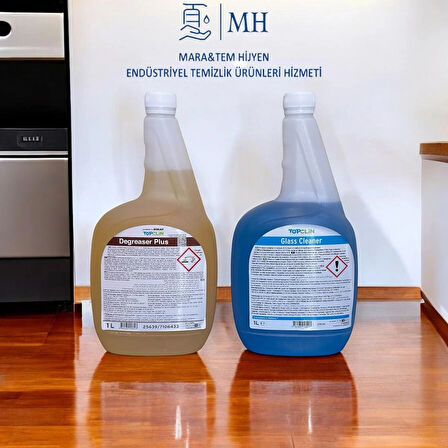 Ecolab Degreaser Yağ Çözücü 1lt / Ecolab Glass Cam Temizleme Ürünü 1 Lt