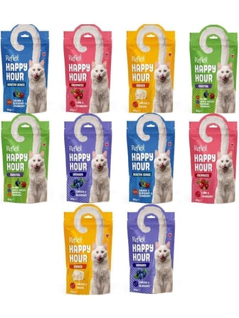 Reflex Plus Happy Hour Kedi Ödülü 60 gr Karışık Lezzetli Çeşitler 10 Adet Yetişkin Kediler İçin
