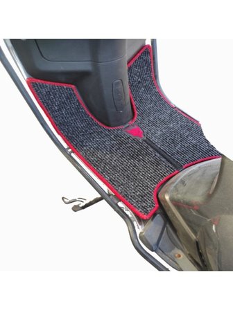 Motosiklet Aksesuar Koruyucu Paspas Rmg Moto Gusto Aston 125 Uyumlu KIRMIZI KENAR OVERLOK