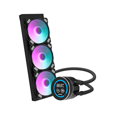 Aıgo DN360D Argb 360MM Siyah Sıvı Soğutma Göstergeli