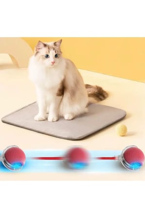 Patibon Şarjlı Otomatik Hareketli Kedi Köpek Için 360 Derece Dönen Interaktif Akıllı Oyun Topu