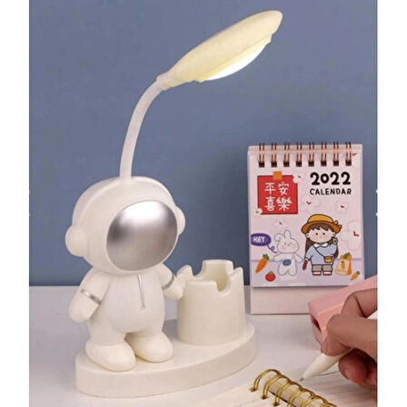 LED Astronot Masa Lambası Ve Kalemlik