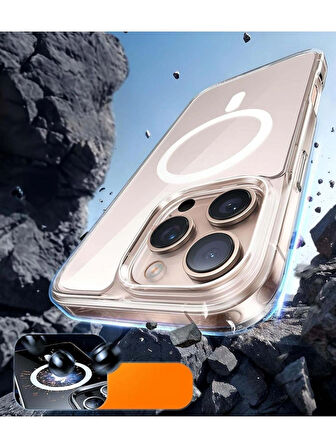 Apple iPhone 11 Uyumlu Magsafe Manyetik Wireless Kablosuz Şarj Destekli Sert Silikon Şeffaf Kapak