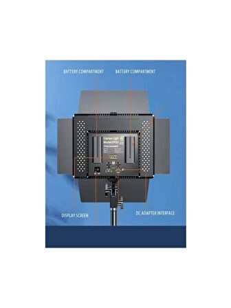 Deyatech E900 LED Panel Aydınlatma Profesyonel Fotoğraf Stüdyosu Işığı