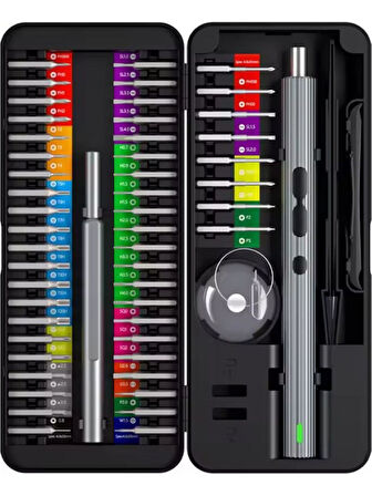 UFTOOLS KS-882058 58 Parça Bits Uçlu Şarjlı Tornavida Tamir Seti