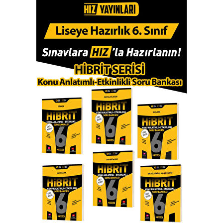 6. Sınıf Hibrit Konu Anlatımlı Etkinlikli Soru Bankası