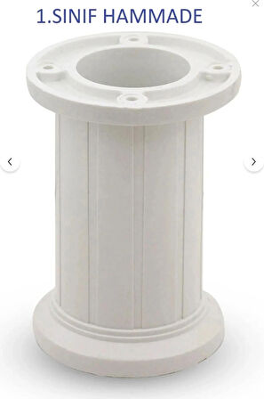 Elif Ayarlı Jumbo Ayak 10 cm Beyaz - Mutfak Altı, Dolap Ayağı, Komodin, Baza, Kanepe Koltuk Ayağı, Gardrop Ayağı (4 Adet)