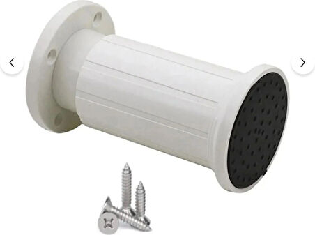 Elif Ayarlı Jumbo Ayak 8 cm Beyaz - Mutfak Altı, Dolap Ayağı, Komodin, Baza, Kanepe Koltuk Ayağı, Gardrop Ayağı (4 Adet)