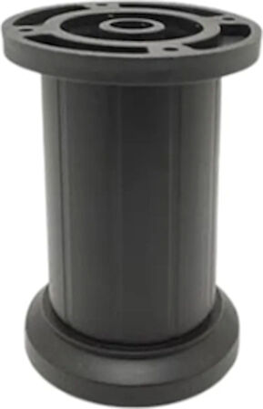 Elif Ayarlı Jumbo Ayak 8 cm Siyah - Mutfak Altı, Dolap Ayağı, Komodin, Baza, Kanepe Koltuk Ayağı, Gardırop Ayağı (4 Adet)