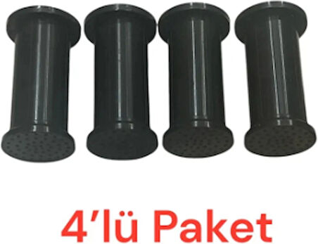 Elif Ayarlı Jumbo Ayak 6 cm Siyah - Mutfak Altı, Dolap Ayağı, Komodin, Baza, Kanepe Koltuk Ayağı, Gardırop Ayağı (4 Adet)