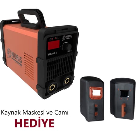 NURİŞ MA200E Inverter Kaynak Makinesi 200A 
