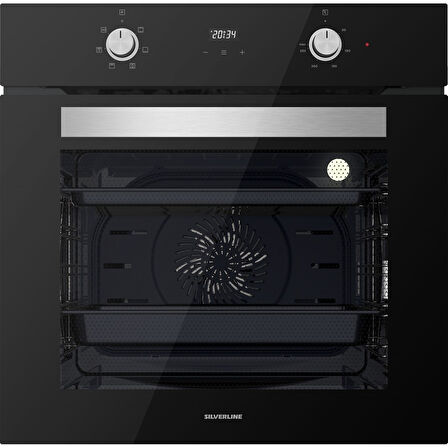 Silverline BO6502B02 - CS5335B01 - 3490 Oslo Siyah Ankastre Set