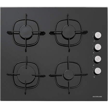 Silverline BO6502B02 - CS5335B01 - 3490 Oslo Siyah Ankastre Set